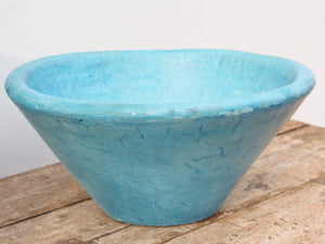 Vaso, ciotola tadelakt, un intonaco di origine marocchina tipico della città di Marrakech, un metodo completamente ecologico basato sull'utilizzo di calce idrata, sapone nero, pigmenti naturali e cere. Dimensioni Diametro 40 h19cm.