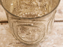 Vaso in vetro decorato a rilievo con foglia argento. Lavorata artigialmente. Dimensioni Diametro 15 h18cm.  per ulteriori info... info@etniko.it 0039 3338778241 whatsapp. www.etniko.it instagram , facebook, etsy : etnikobycrosato